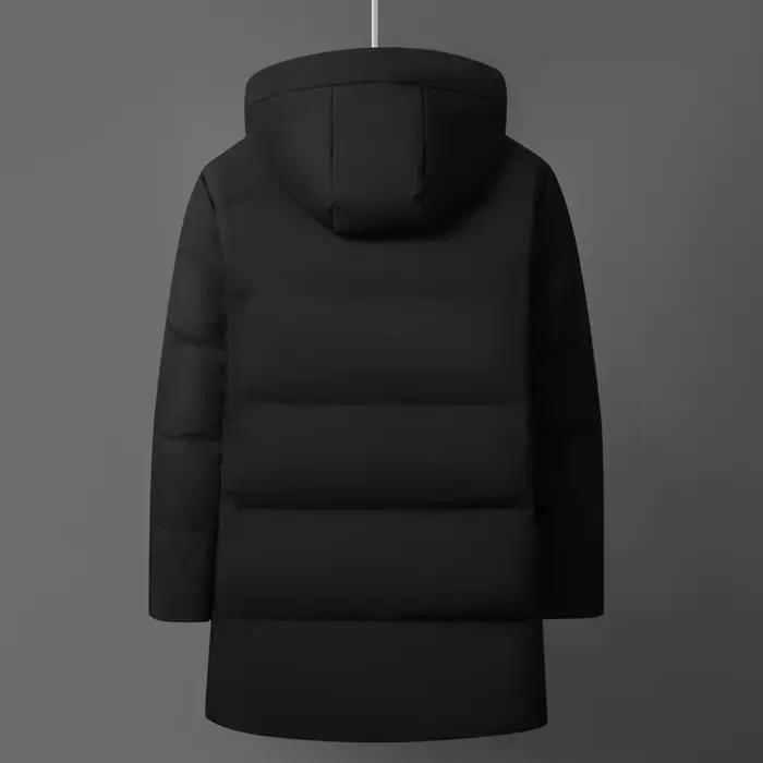 Veste d'hiver rembourrée de luxe pour hommes, manteau en duvet d'oie blanche, parka à capuche, longue rembourrage, vestes décontractées pour hommes, veste homme hiver, manteau homme hiver, veste d'hiver homme, vestes hommes hiver, veste homme luxe, veste homme hiver décontractée, veste homme hiver p
