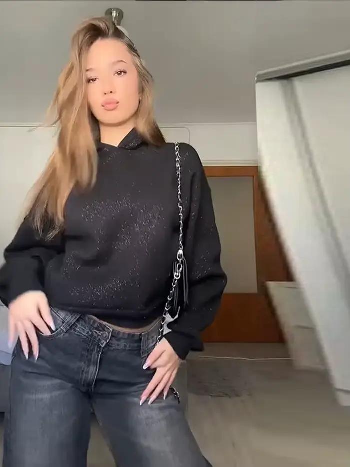Vestes à capuche à paillettes pour femmes
