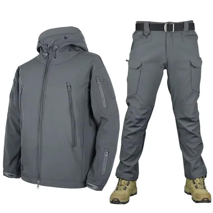 Ensemble de veste à coque souple en peau de requin TAD pour l'automne et l'hiver