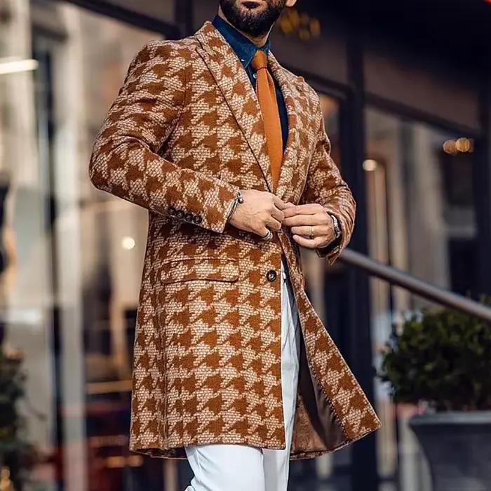 Manteau Vintage de Style britannique pour hommes