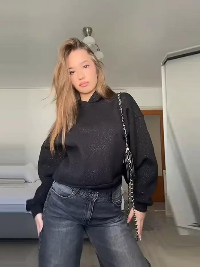 Vestes à capuche à paillettes pour femmes
