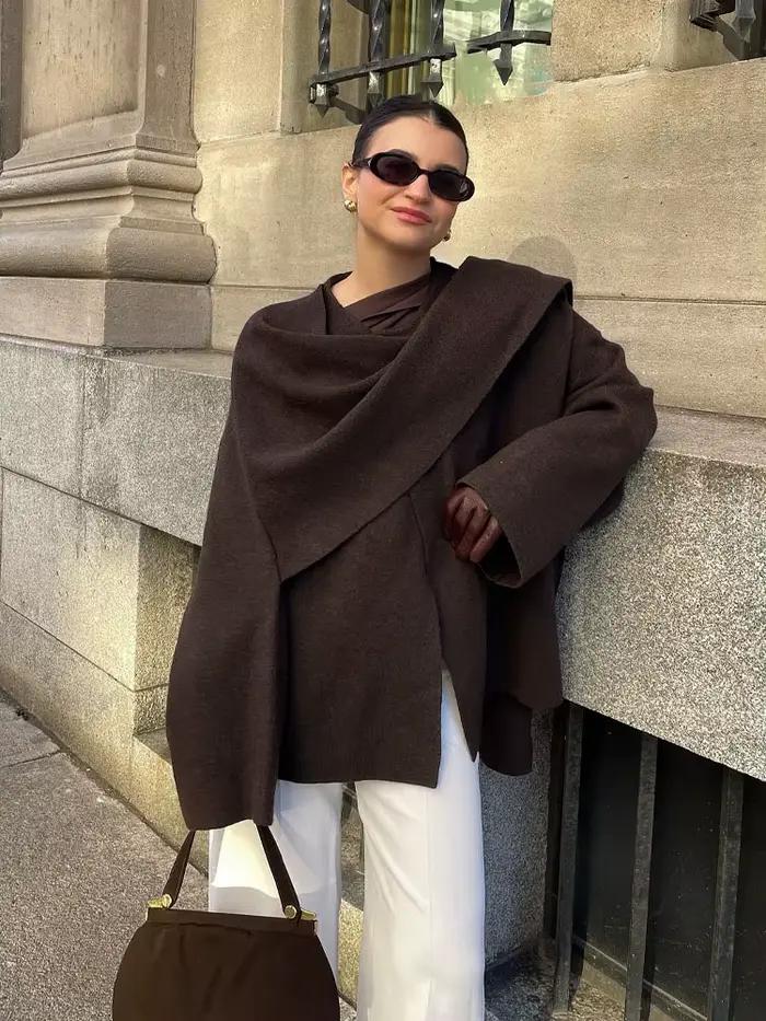 HH – écharpe asymétrique à la mode pour femme