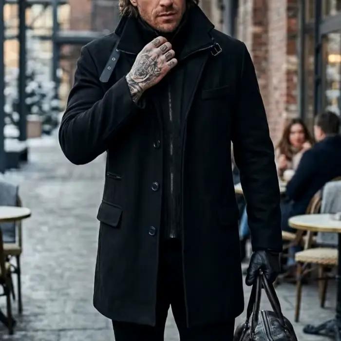 Nouvelle parka d'hiver pour homme à double couche
