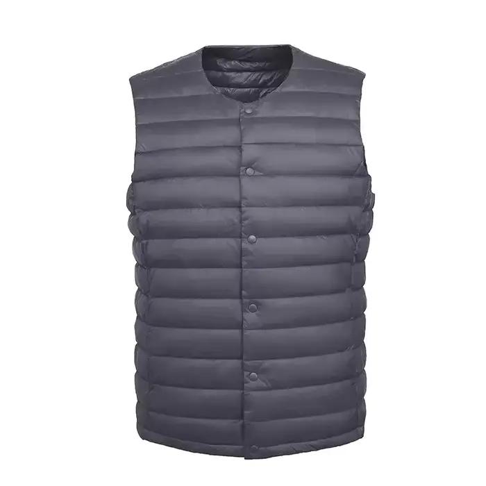 Doudoune à col en V en fibre pour homme
