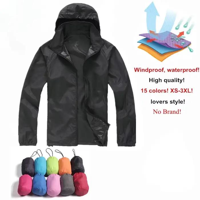 Veste coupe-vent ultra-légère pour hommes et femmes