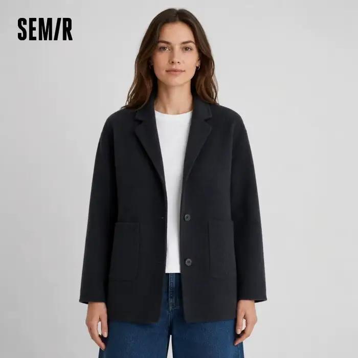 Semir-Veste double face contenant de la laine pour femme