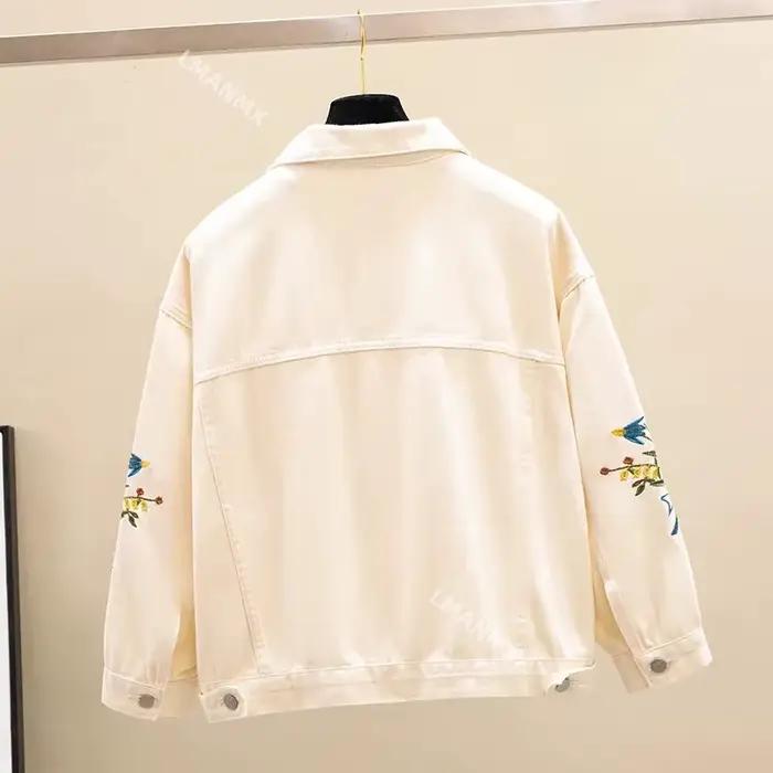 Veste en Jean Brodée pour Femme
