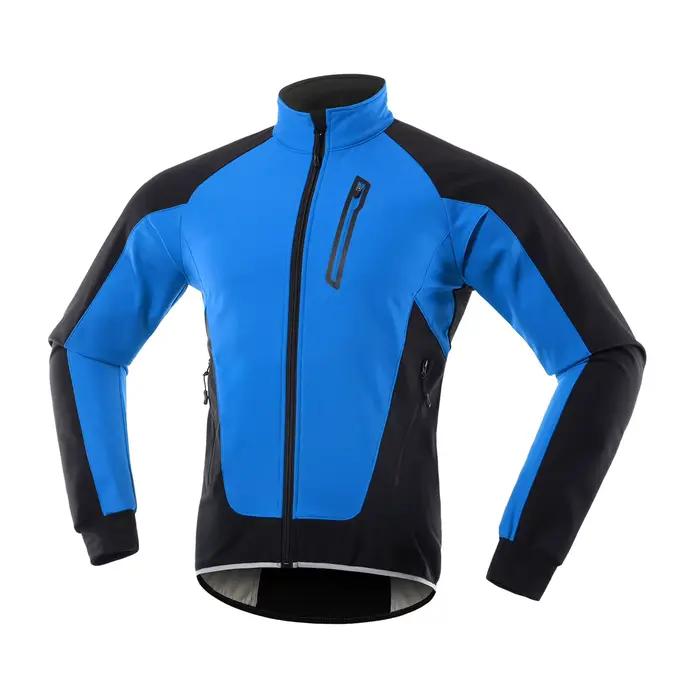 Hommes veste de cyclisme imperméable coupe-vent thermique polaire vélo Jersey vtt