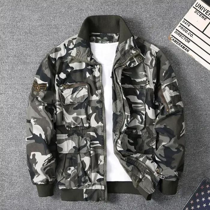 Manteau tactique de Camouflage à manches longues pour hommes