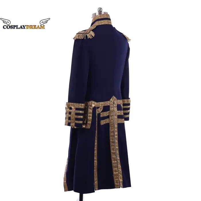 Manteau de soldat d'officier militaire royal du 18ème siècle, veste d'uniforme médiéval pour hommes, manteau de smoking colonial Hamilton, Costume de Cosplay