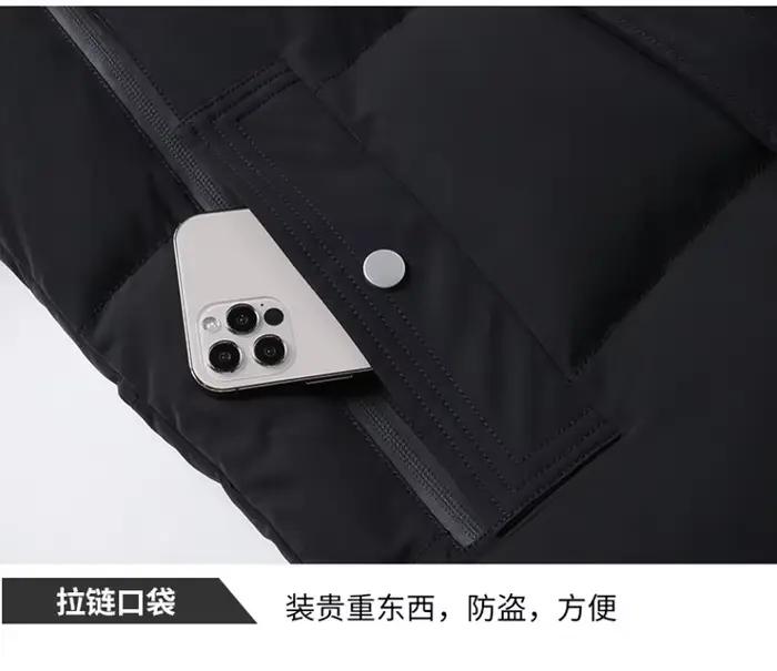 Hommes hiver Parkas à capuche marque coupe-vent vêtements d'extérieur chapeau