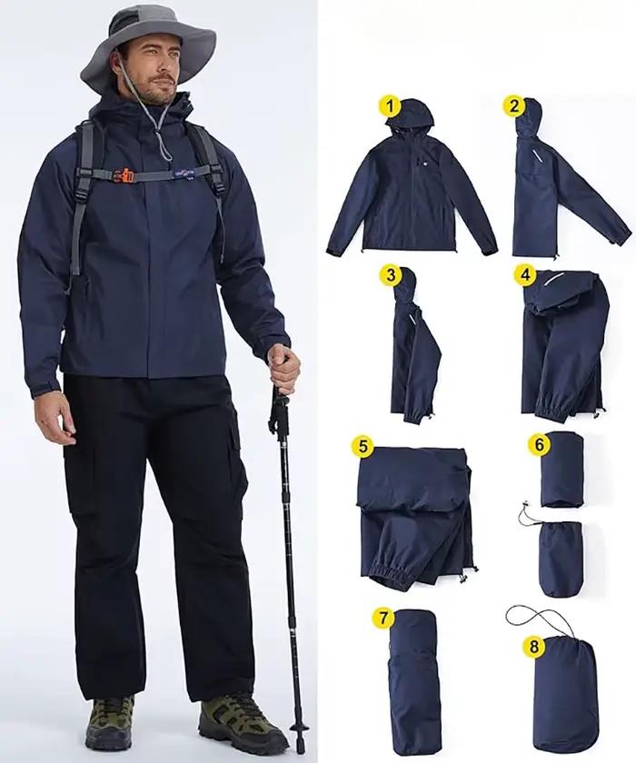 Veste imperméable légère pour homme