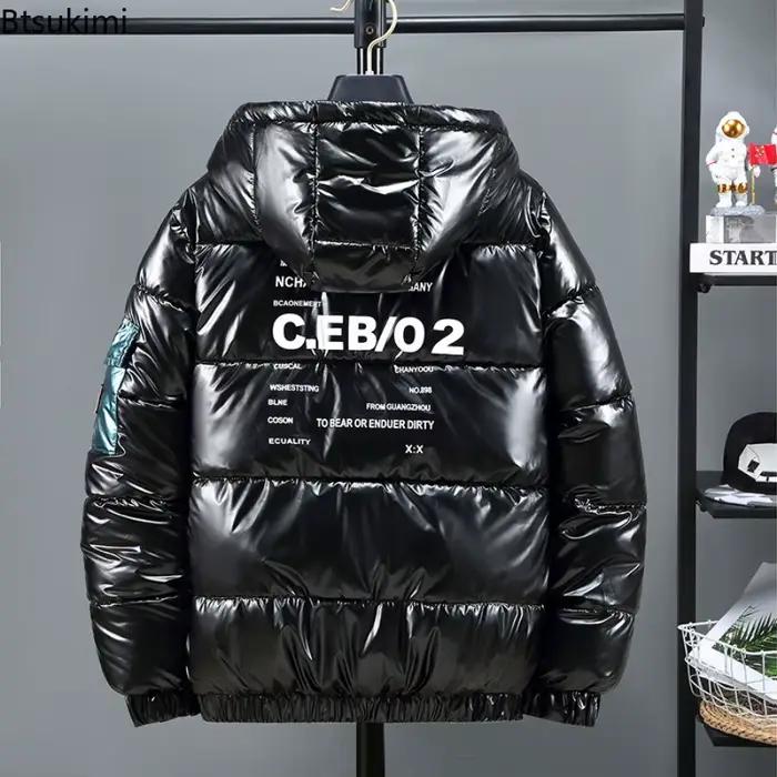 Veste Brillante Homme Hiver 2026 Style Anglais Polyvalente Pour Occasions Décontractées Casual Club Party