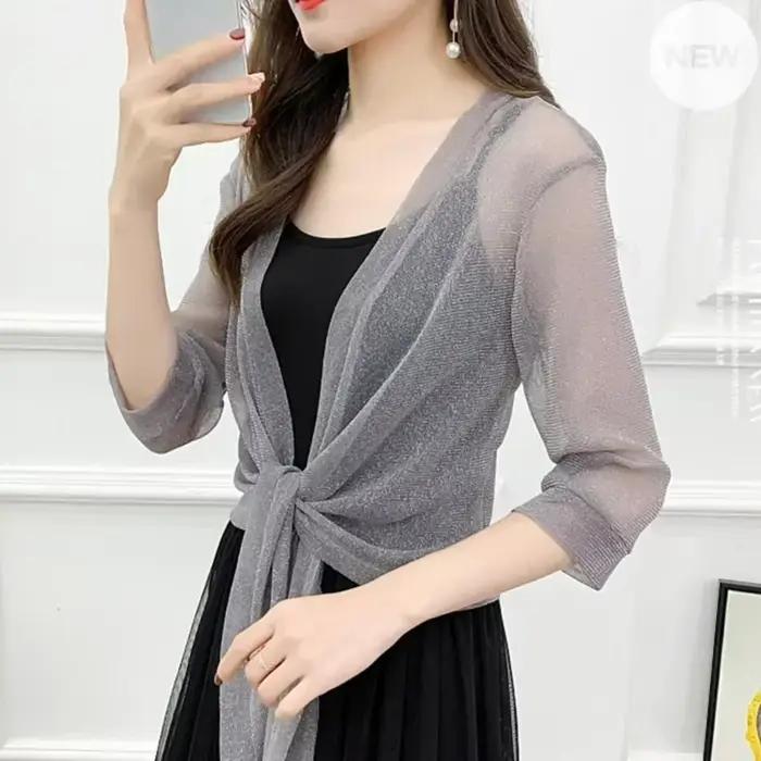 Veste de Mariage à Demi-Manches pour Femme, Cardigan, Cape pour Robe de Soirée, Manteau Supérieur