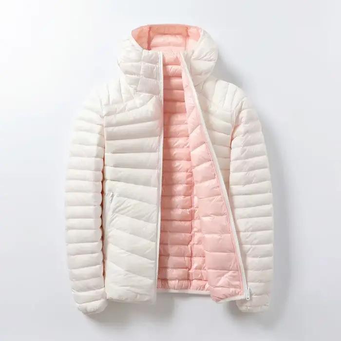 Doudoune en Duvet de Canard Blanc Ultraléger pour Femme