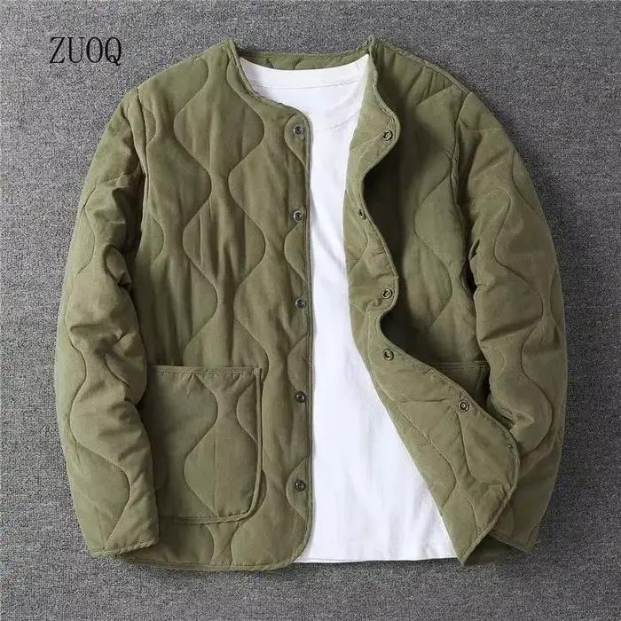 Parka en coton 2025 pour homme, veste en flanelle épaisse, Style rétro, manteau tendance pour la maison, automne/hiver