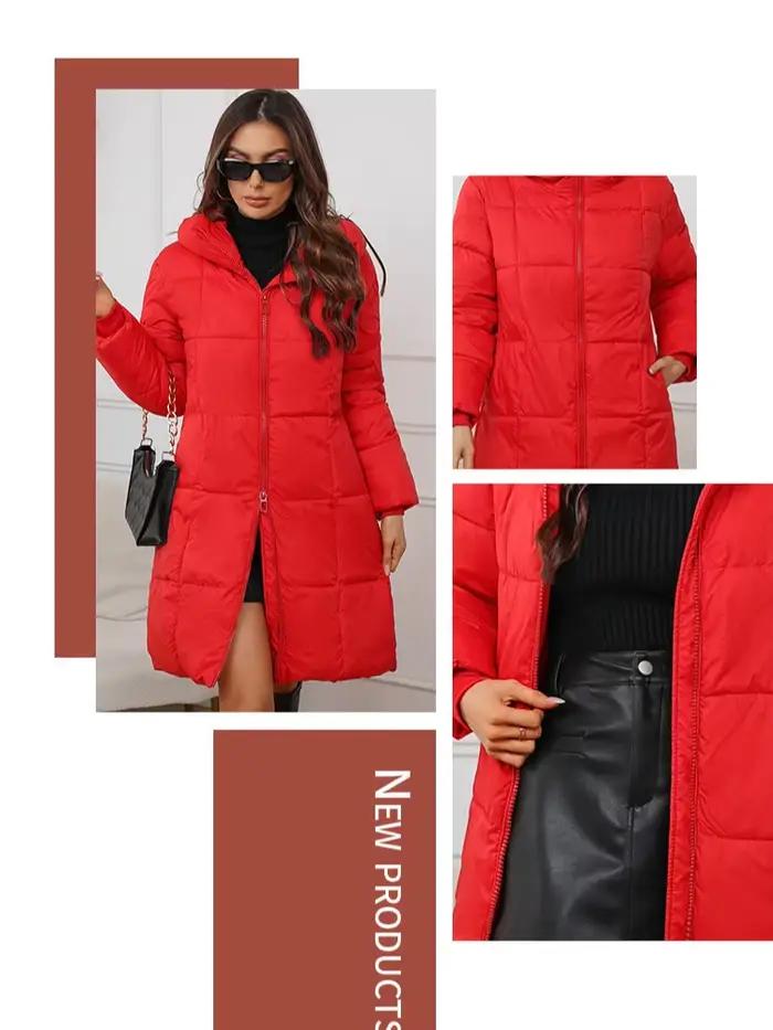 Femmes Long manteau 2024 nouveau automne hiver Parkas Femme épais vers le bas coton