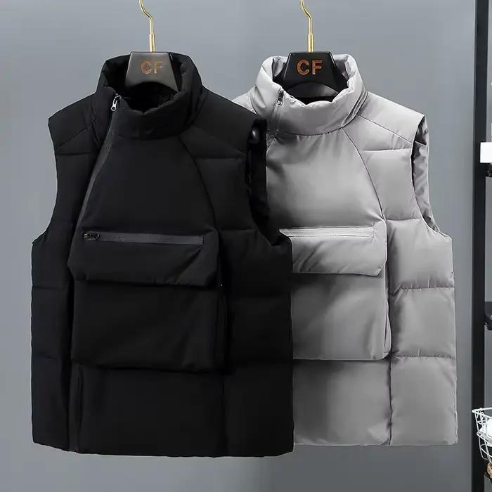 Blouson d'hiver en coton rembourré pour homme, veste chaude décontractée, automne 2023