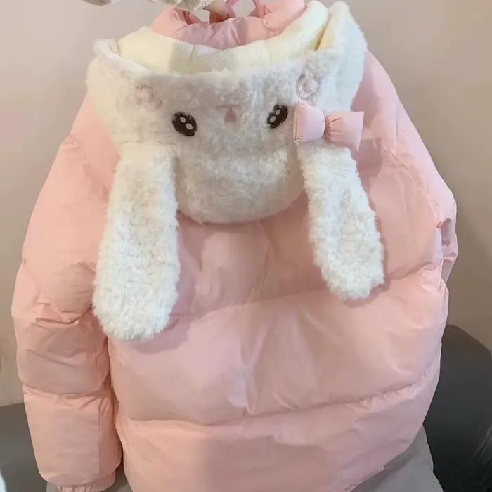 Parka rose Style Lolita pour femmes