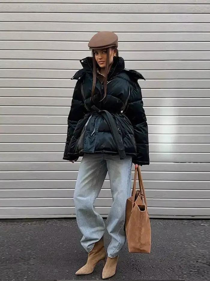 Veste à capuche décontractée pour femme