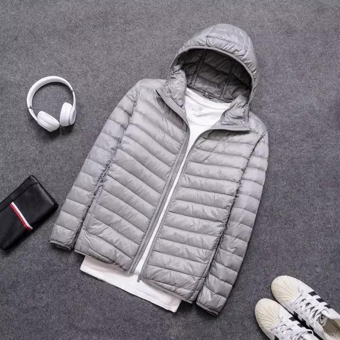 Doudoune ultralégère pour homme avec plume