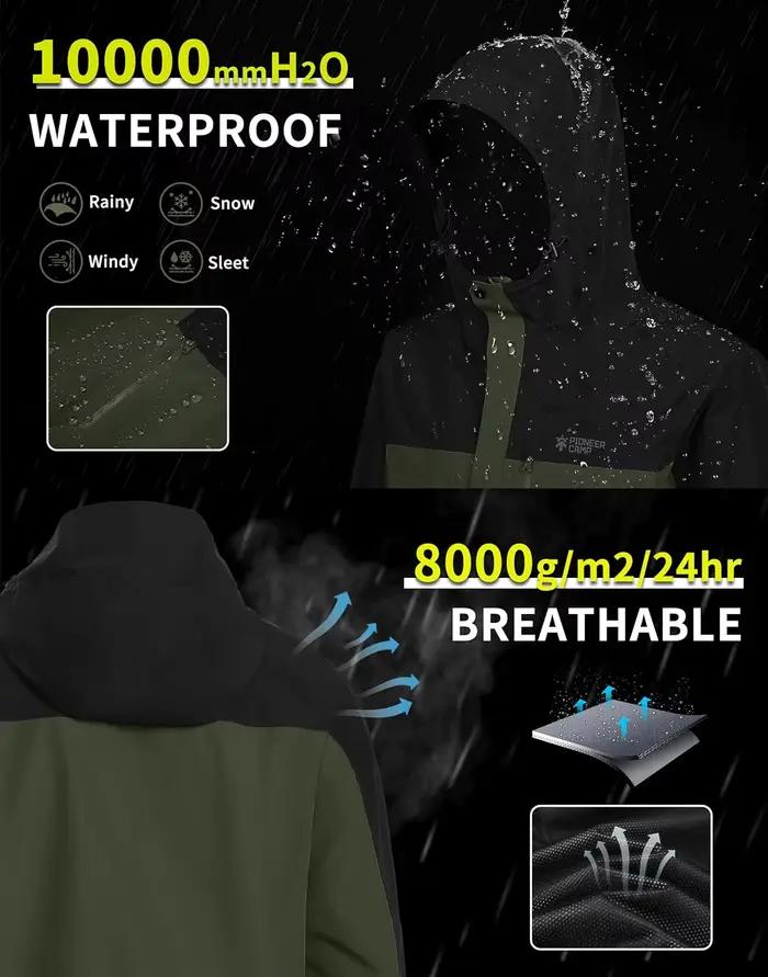 Veste de pluie pour homme Pioneer Camp