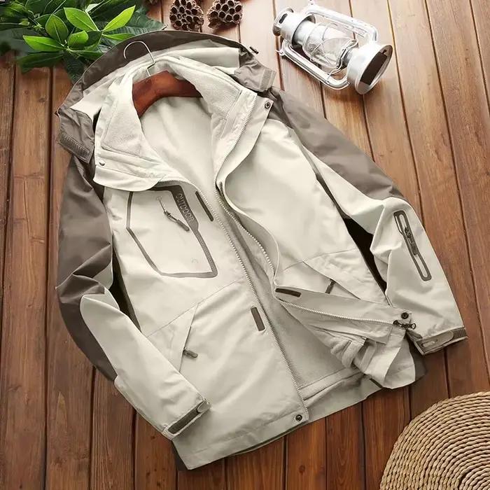 Veste imperméable 3 en 1 pour hommes