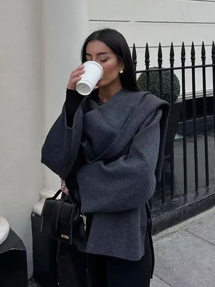 HH – écharpe asymétrique à la mode pour femme