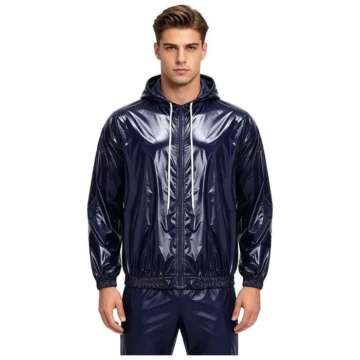 Veste imperméable à capuche pour hommes