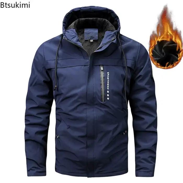 Veste d'hiver en velours pour hommes
