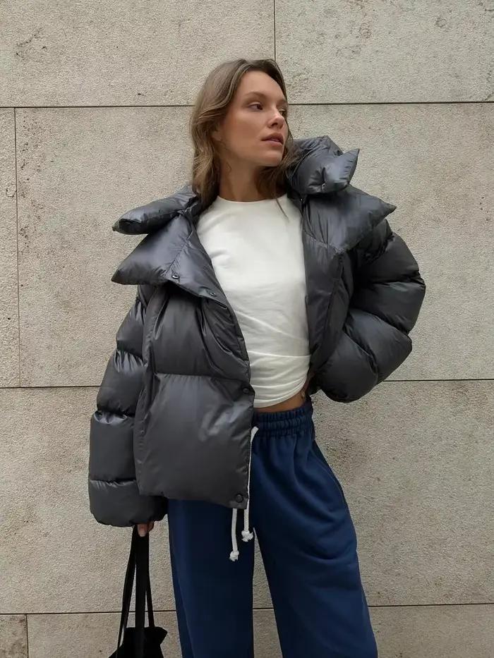 Wolfeel hiver chaud coton vestes bouffantes femmes Parkas amples manteau Vintage pain veste vêtements d'extérieur