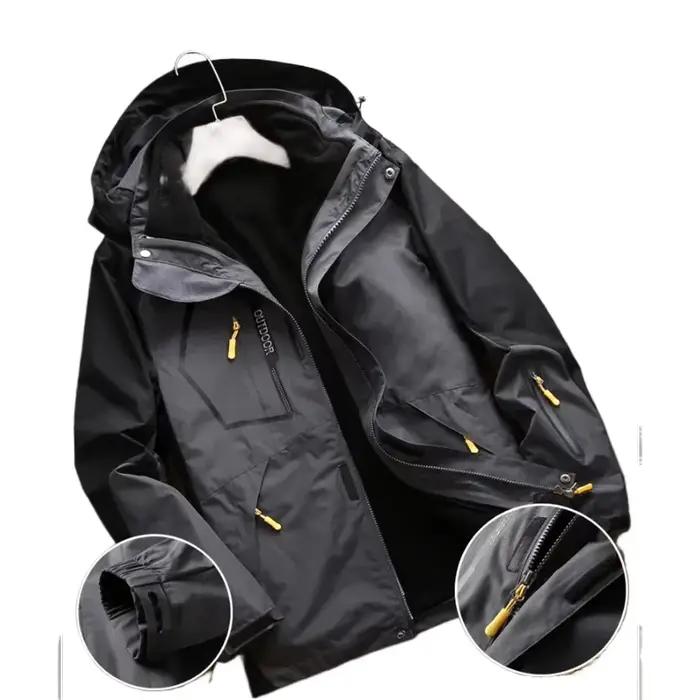 Veste imperméable 3 en 1 pour hommes