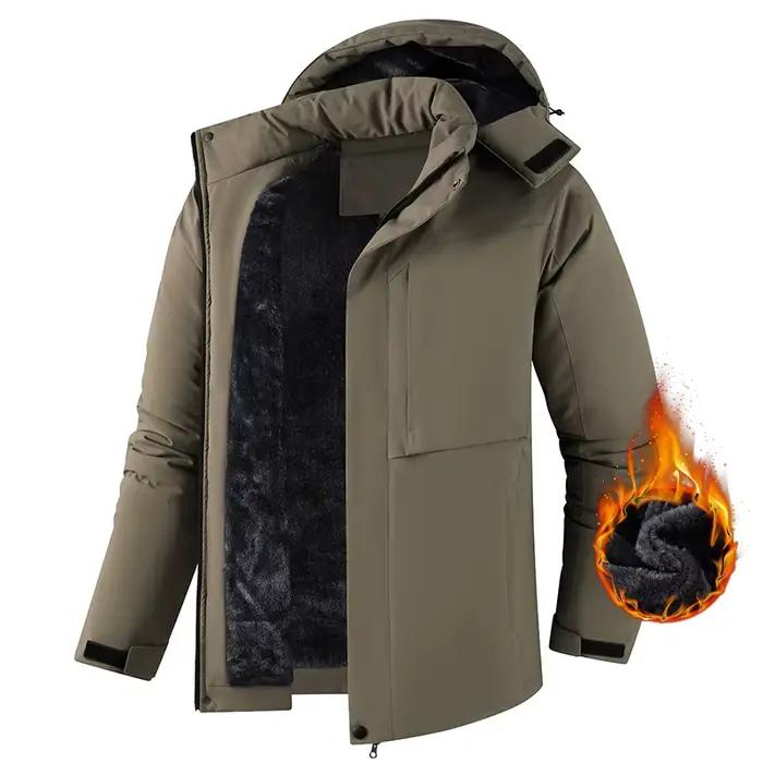Veste imperméable chaude pour homme