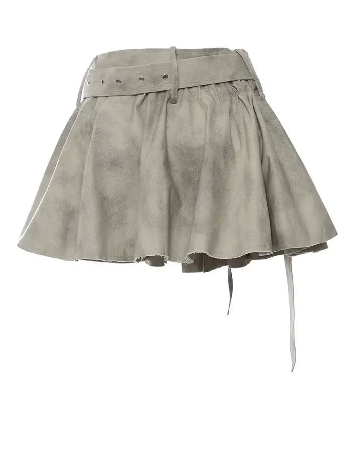 [EAM] veste imprimée cordon demi-corps jupe deux pièces costume nouveau revers à manches longues femmes mode printemps automne 2026 1DH7478