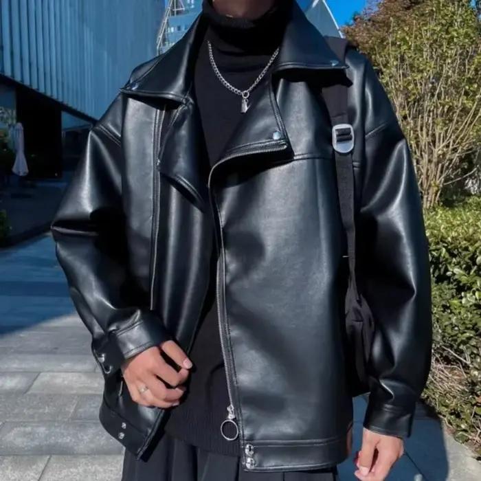 Manteau nouveau dans les vestes de costume pour hommes printemps automne Blazer en cuir