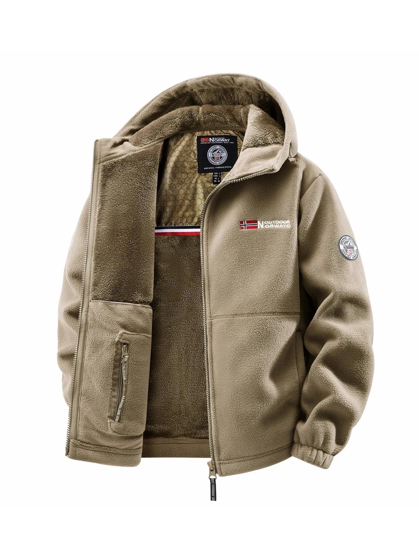 Veste à capuche d'extérieur d'automne et d'hiver pour hommes, adaptée à un usage quotidien à la mais