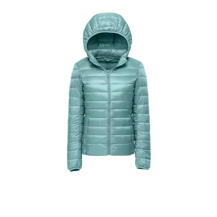 Vestes courtes bouffantes à capuche pour femmes, manteaux Ultra légers pour garder au chaud, nouvel