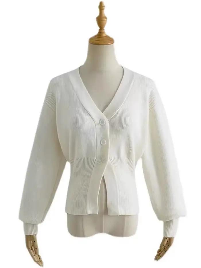 Automne Pull Cardigan manteau femmes 2024 nouvelle mode coréenne décontracté élégant à manches longu