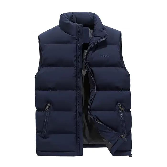 Veste coupe-vent en coton rembourré pour hommes, manteau décontracté, vestes en fibre, vêtements d'e