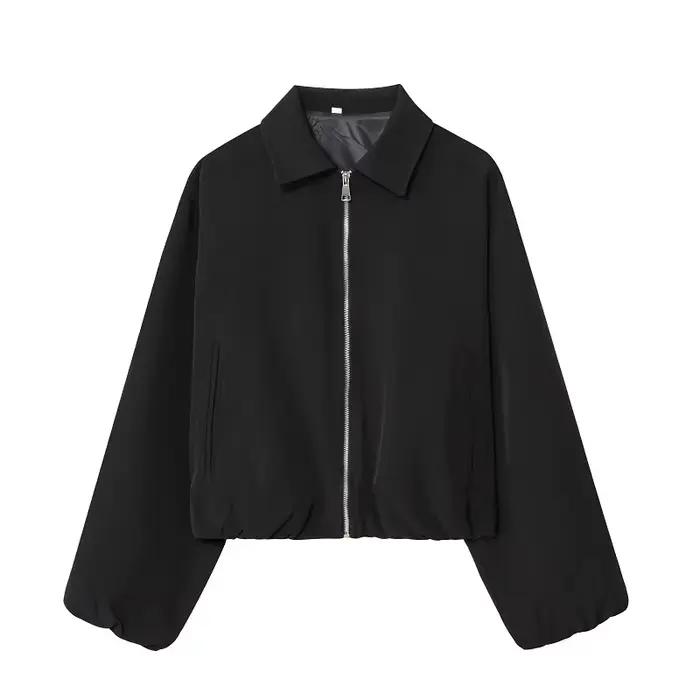 MUJER vestes bombardier bouffantes pour femmes fermeture éclair varsité veste courte femme Demi-sais