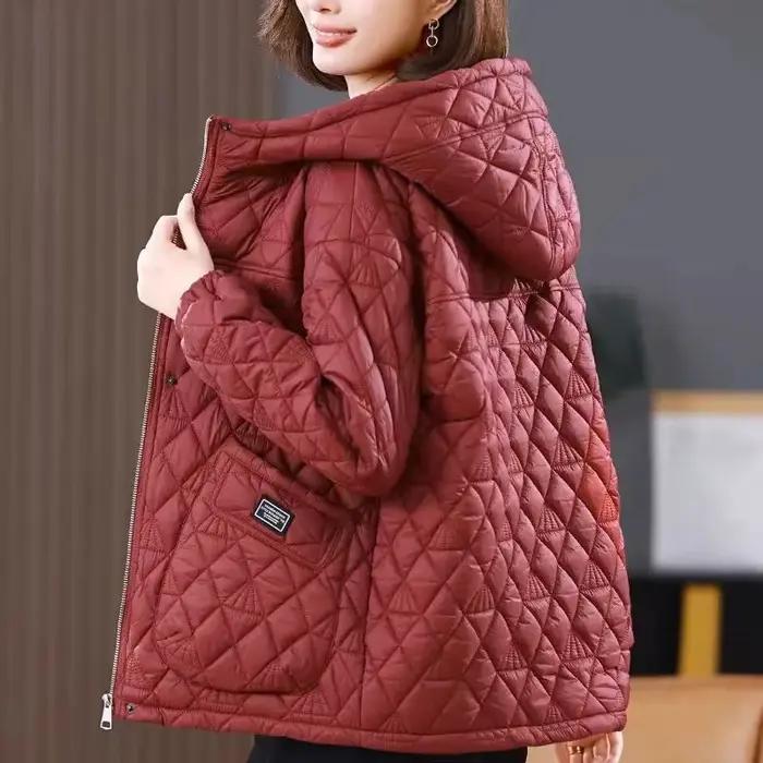 Nouveau 2025 mère d'âge moyen lâche décontracté femmes hiver Parka manteau confortable à manches lon