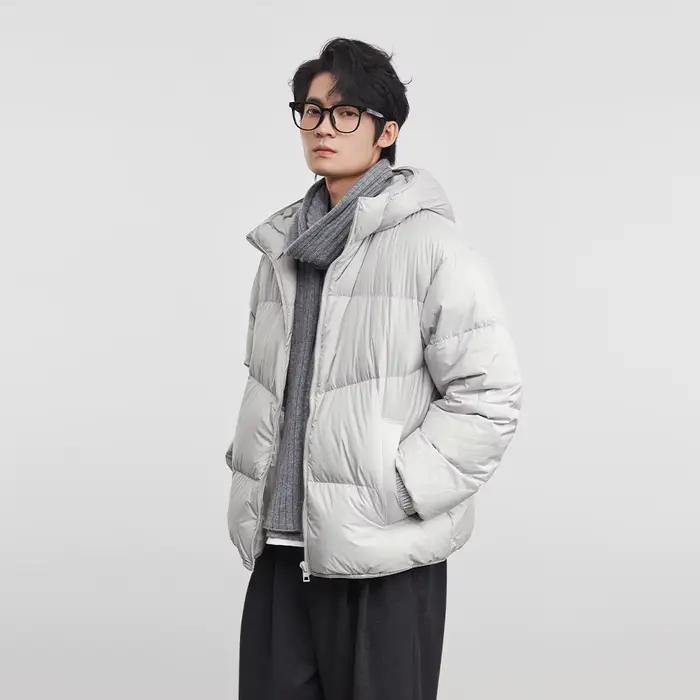 Mode hommes 90% duvet de canard blanc veste 2025 hiver nouveau épaissi chaud doudoune vêtements d'ex