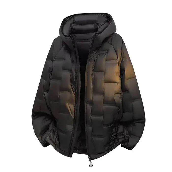 Mode hommes à capuche canard doudoune 2025 automne hiver léger chaud bouffant manteaux jeunesse Stre