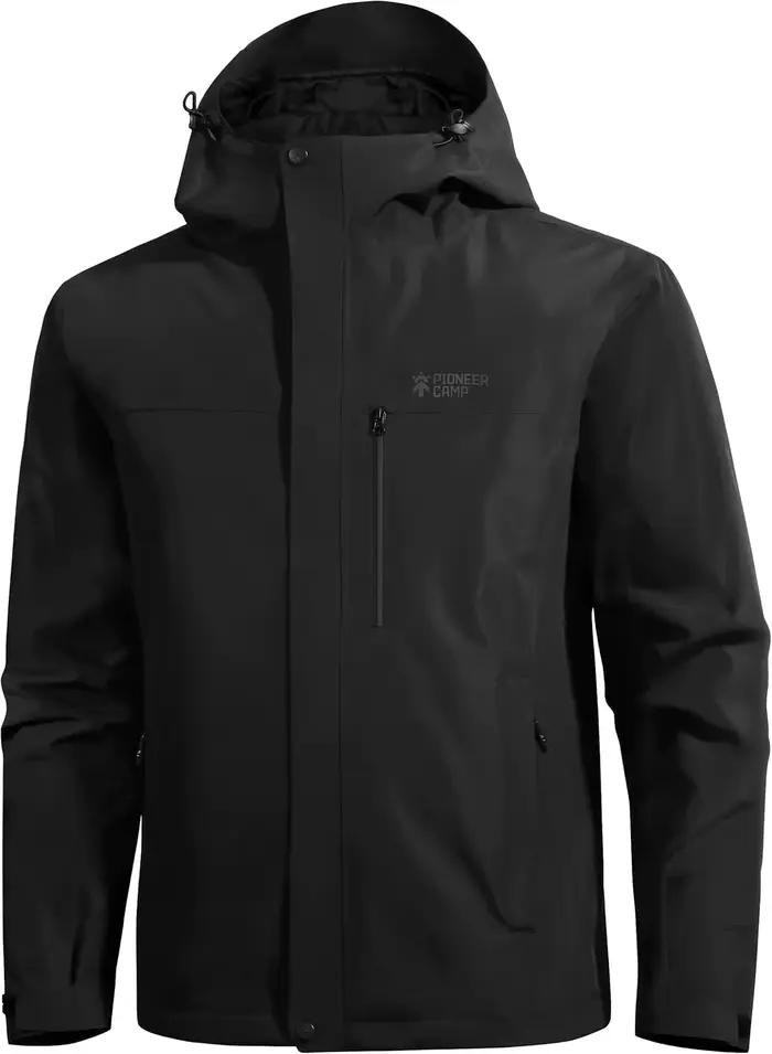 Veste de pluie pour homme Pioneer Camp, veste imperméable à capuche légère, manteau de pluie pour la