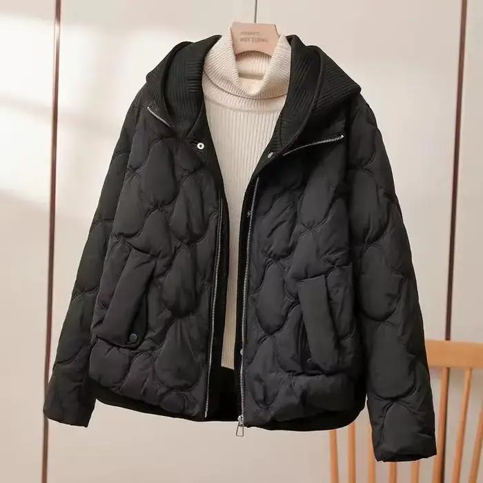 2025 manteaux de mode Style coréen manteau court ample femmes veste femmes Parkas chaud vestes bouff