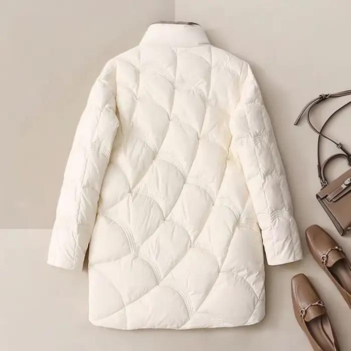 SEDUTMO-Veste Longue en Duvet de Canard pour Femme, Manteau Ultra observateur, Slim, Vintage, Décont