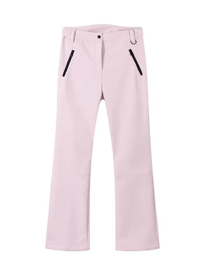 Doudoune d'hiver pour femme col montant manteaux de Ski rembourrés manches lanternes ceintures à gli