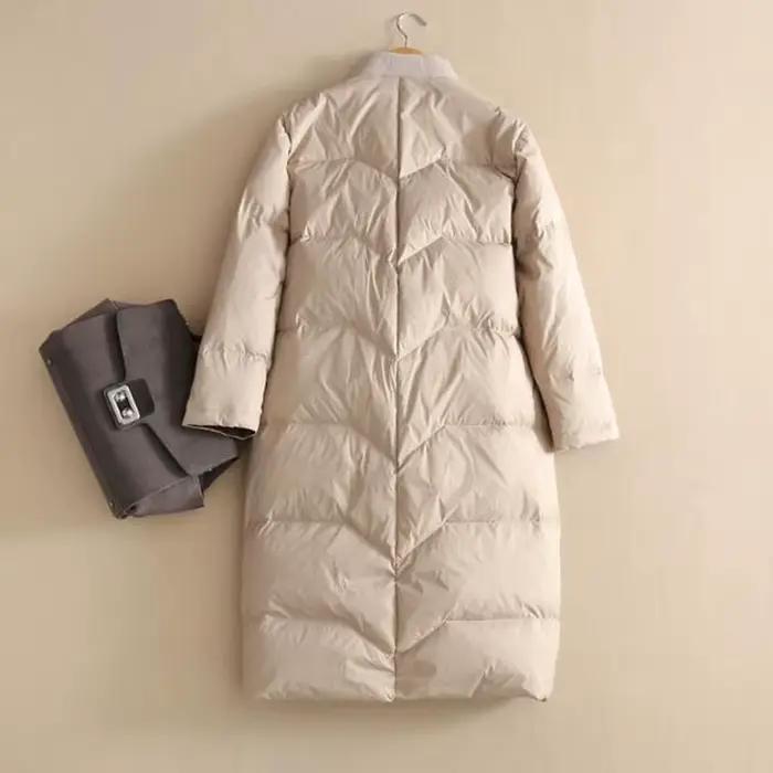 SEDUTMO – Parka longue et chaude en duvet de canard pour femme, manteau épais surdimensionné, décont