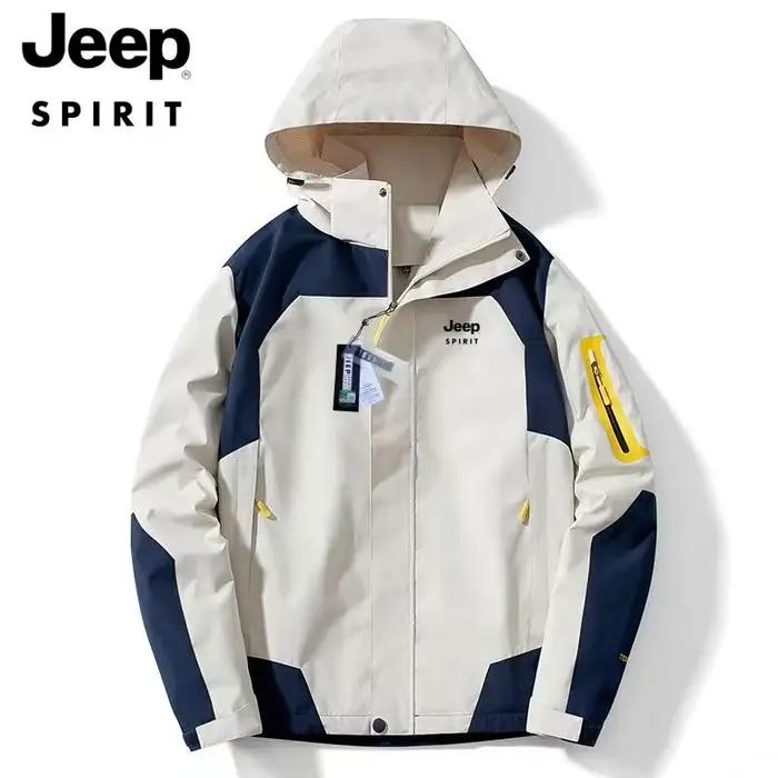 JEEP SPIRIT nouvelle veste unisexe Couple printemps et automne extérieur à capuche imperméable coupe