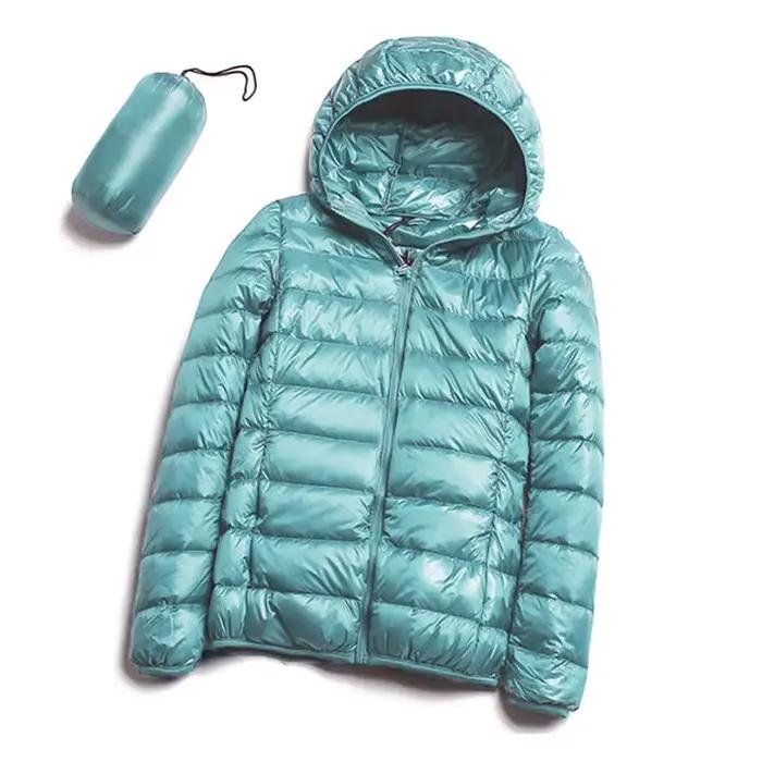 Veste courte en duvet de canard ultra-léger pour femme, manteau mince, parka chaude, vêtements d'ext